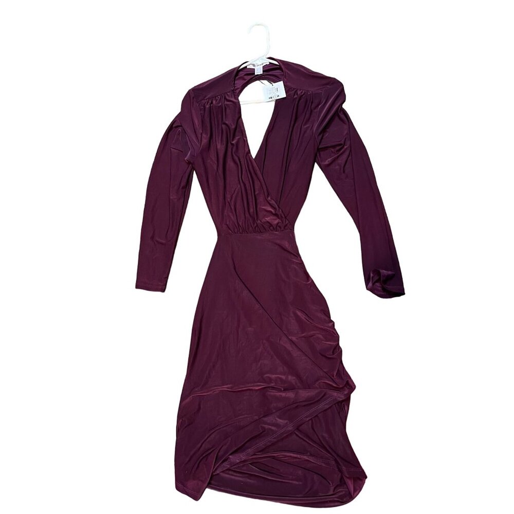 Revamped Long Sleeve backless dress‎ size Large NWT